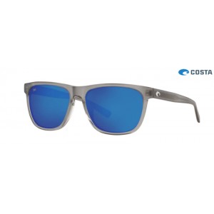 Costa Apalach Sunglasses Matte Gray Crystal frame Blue lens