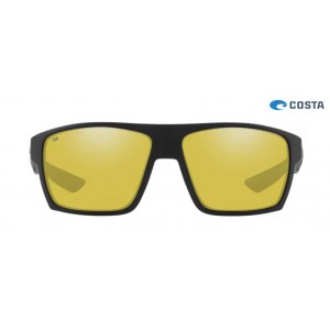 Costa Bloke Sunglasses Matte Black frame Sunrise Silver lens