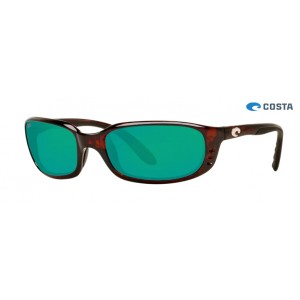Costa Brine Sunglasses Tortoise frame Green lens