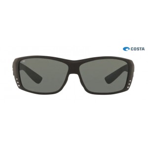 Costa Cat Cay Sunglasses Shiny Blackout frame Grey lens