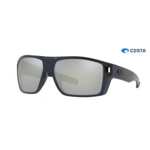 Costa Diego Sunglasses Midnight Blue frame Gray Silver lens