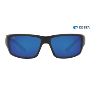 Costa Fantail Sunglasses Matte Black frame Blue lens