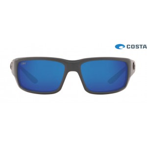 Costa Fantail Sunglasses Matte Gray frame Blue lens
