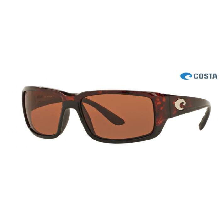Costa Fantail Sunglasses Tortoise frame Copper lens