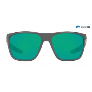 Costa Ferg Sunglasses Matte Gray frame Green lens