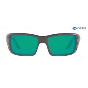 Costa Permit Sunglasses Matte Gray frame Green lens