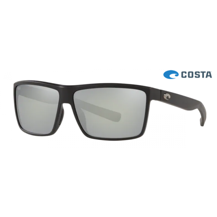 Costa Rinconcito Sunglasses Matte Black frame Gray Silver lens