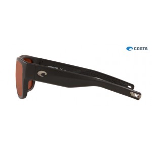 Costa Sampan Sunglasses Matte Black frame Copper lens