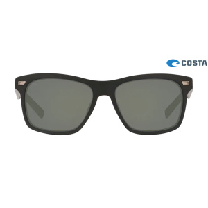 Costa Aransas Sunglasses Matte Black frame Gray lens