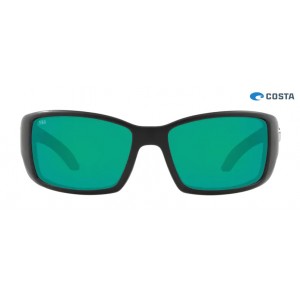 Costa Blackfin Sunglasses Matte Black frame Green lens