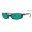 Costa Brine Sunglasses Matte Black frame Green lens