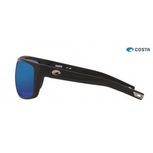 Costa Broadbill Sunglasses Matte Black frame Blue lens
