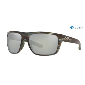 Costa Broadbill Sunglasses Matte Reef frame Grey Silver lens