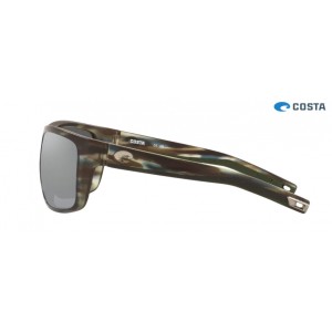 Costa Broadbill Sunglasses Matte Reef frame Grey Silver lens