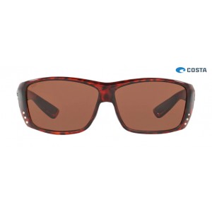 Costa Cat Cay Sunglasses Tortoise frame Copper lens