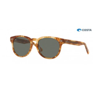 Costa Del Mar Sunglasses Shiny Kelp frame Gray lens