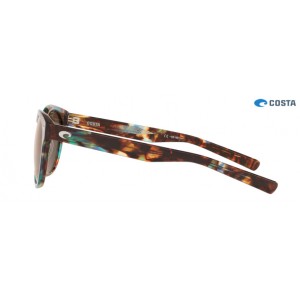 Costa Del Mar Sunglasses Shiny Ocean Tortoise frame Copper lens