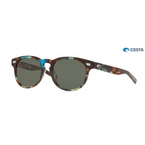 Costa Del Mar Sunglasses Shiny Ocean Tortoise frame Gray lens