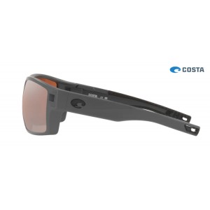 Costa Diego Sunglasses Matte Gray frame Copper Silver lens