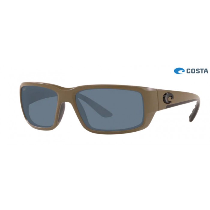 Costa Fantail Sunglasses Matte Moss frame Gray lens