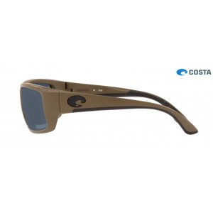 Costa Fantail Sunglasses Matte Moss frame Gray lens