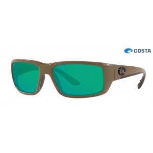 Costa Fantail Sunglasses Matte Moss frame Green lens