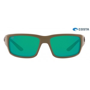 Costa Fantail Sunglasses Matte Moss frame Green lens