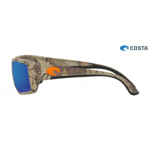 Costa Fantail Sunglasses Realtree Xtra Camo Orange Logo frame Blue lens