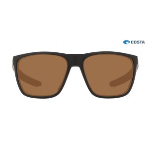 Costa Ferg Sunglasses Matte Black frame Copper lens
