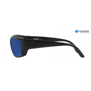 Costa Fisch Sunglasses Blackout frame Blue lens