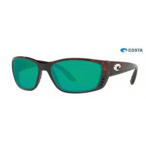 Costa Fisch Sunglasses Tortoise frame Green lens