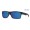 Costa Half Moon Sunglasses Shiny Black frame Blue lens