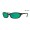 Costa Harpoon Sunglasses Shiny Black frame Green lens