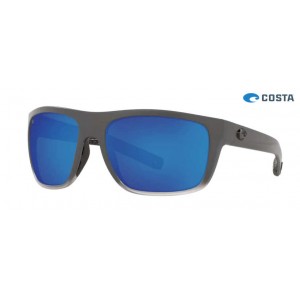 Costa Ocearch Broadbill Sunglasses Ocearch Matte Fog Gray frame Blue lens