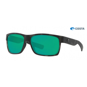 Costa Ocearch Half Moon Sunglasses Tiger Shark Ocearch frame Green lens