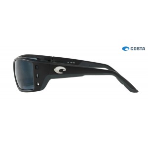 Costa Permit Sunglasses Matte Black frame Grey lens