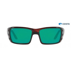 Costa Permit Sunglasses Tortoise frame Green lens