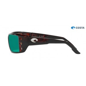 Costa Permit Sunglasses Tortoise frame Green lens