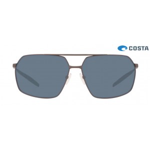 Costa Pilothouse Sunglasses Matte Dark Gunmetal frame Gray lens