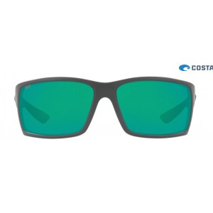 Costa Reefton Sunglasses Matte Gray frame Green lens
