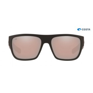 Costa Sampan Sunglasses Matte Black frame Copper Silver lens