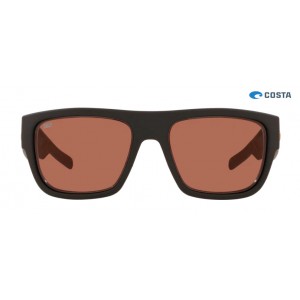 Costa Sampan Sunglasses Matte Black Ultra frame Copper lens