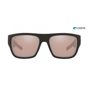 Costa Sampan Sunglasses Matte Black Ultra frame Copper Silver lens