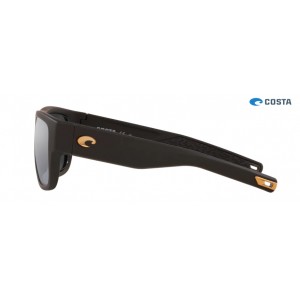 Costa Sampan Sunglasses Matte Black Ultra frame Grey Silver lens