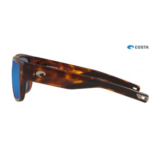 Costa Sampan Sunglasses Matte Tortoise frame Blue lens
