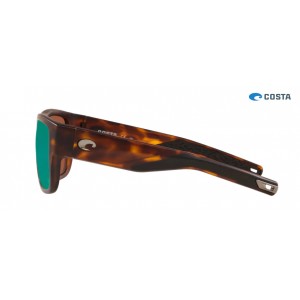 Costa Sampan Sunglasses Matte Tortoise frame Green lens