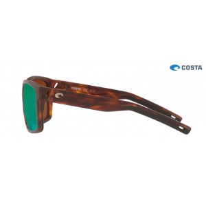 Costa Slack Tide Sunglasses Matte Tortoise frame Green lens