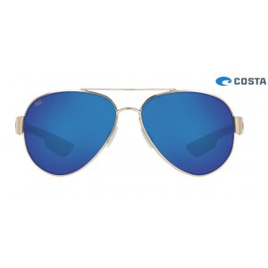 Costa South Point Sunglasses Rose Gold frame Blue lens