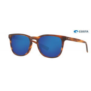Costa Sullivan Sunglasses Matte Tortoise frame Blue lens