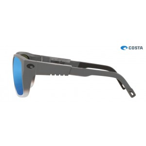 Costa Tailwalker Sunglasses Matte Fog Gray frame Blue lens